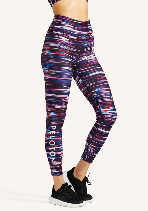 Buy the Fabletics Women Purple Leopard Print High Waisted Leggings XXL NWT